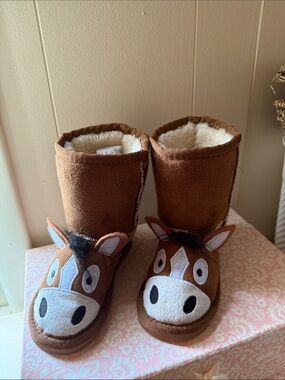 Kids Horse Slipper Boots